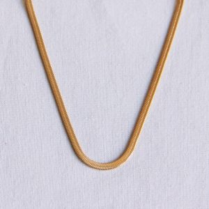 Ketting snake goud
