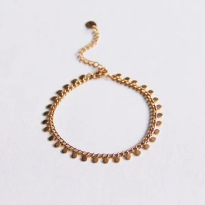 Armband met muntjes in goud