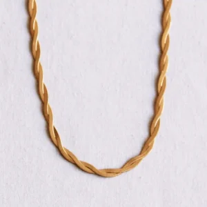 Ketting gevlochten goud