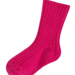 Wollen sokken Joha fuchsia